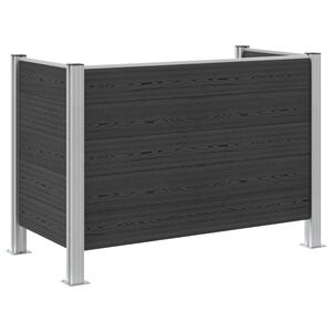 vidaXL Plot pro popelnice &Scaron;ed&aacute; 161 x 85 x 115 cm Hlin&iacute;k a WPC