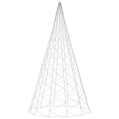 vidaXL Vánoční stromek na stožár 3 000 modrých LED diod 800 cm