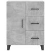 vidaXL Skř&iacute;ň highboard betonově &scaron;ed&aacute; 69,5x34x180 cm kompozitn&iacute; dřevo
