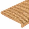 vidaXL Samolepic&iacute; rohože na schody Sisal-Look 30 ks 65x21x4cm sisal