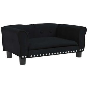 vidaXL Pel&iacute;&scaron;ek pro psy čern&yacute; 70 x 45 x 30 cm samet