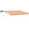 vidaXL Manu&aacute;ln&iacute; r&aacute;m mark&yacute;zy s LED Žlut&aacute; a oranžov&aacute; 2,5 x 2 m