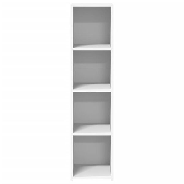 vidaXL Skř&iacute;ň highboard b&iacute;l&aacute; 30 x 41 x 124 cm kompozitn&iacute; dřevo