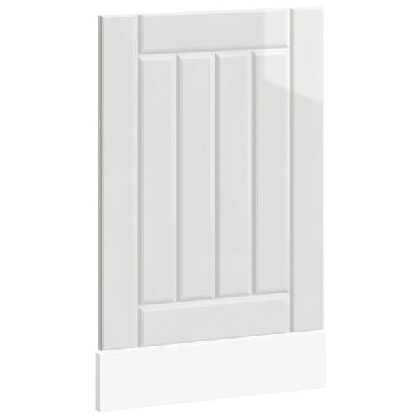 vidaXL Panel na myčku "Lucca" b&iacute;l&yacute; vysok&yacute; lesk kompozitn&iacute; dřevo