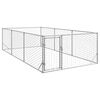 vidaXL Venkovn&iacute; ps&iacute; bouda s dveřmi 2x4x1 m pozinkovan&aacute; ocel