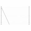 vidaXL Plot s sloupkem Stř&iacute;brn&aacute; 1,5 x 10 m Ocel