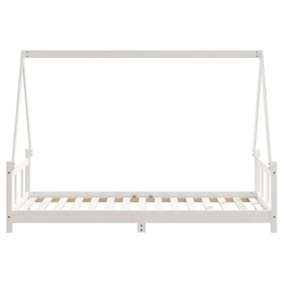 vidaXL Dětská postel bílá 90 x 190 cm masivní borové dřevo