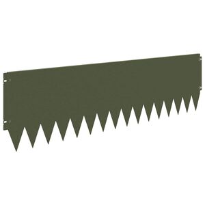 vidaXL Okraj tr&aacute;vn&iacute;ku 20 ks 103 x 30 cm Ocel Olivově zelen&aacute;