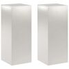 vidaXL Stojan na rostliny 2 pcs Stř&iacute;brn&aacute; 40 x 40 x 100 cm Ocel
