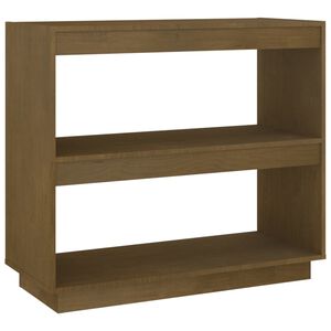 vidaXL Knihovna medově hněd&aacute; 80 x 35 x 71 cm masivn&iacute; borovice