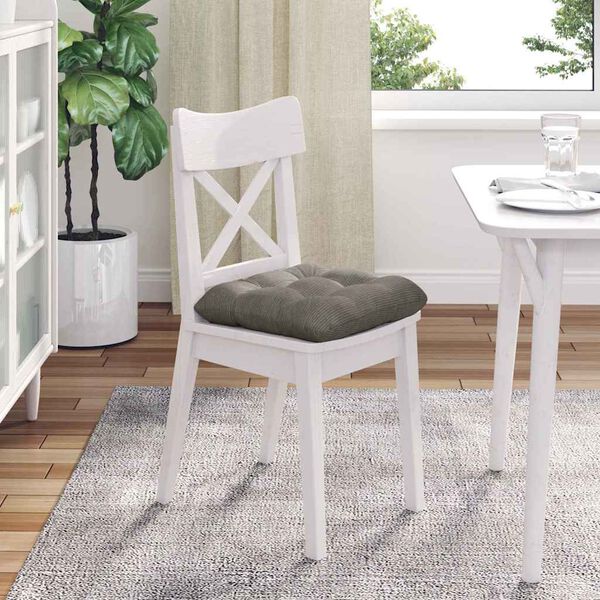 vidaXL Polštáře na sedadla 4 pcs Světle šedá 40 x 40 cm