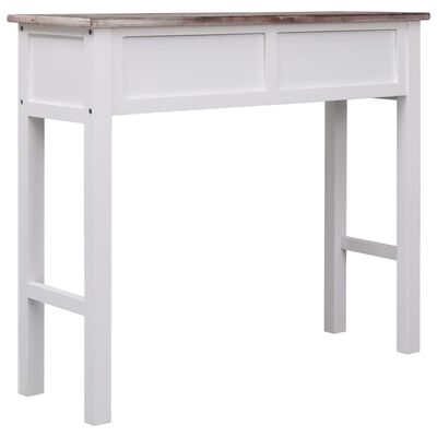 vidaXL Konzolový stolek hnědý 90 x 30 x 77 cm dřevo