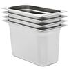 vidaXL Gastron&aacute;doby 4 ks GN 1/3 200 mm nerezov&aacute; ocel