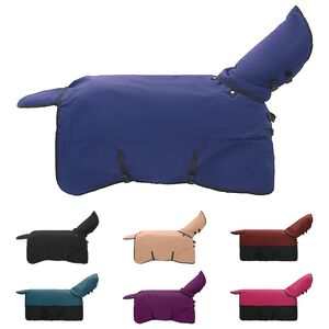 vidaXL Deka pro koně Tmavě zelen&aacute; a čern&aacute; 115 cm Polyester