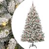 vidaXL Uměl&yacute; v&aacute;nočn&iacute; stromeček 210 cm 300 LED Tepl&aacute; b&iacute;l&aacute; PVC a ocel