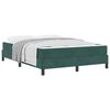 vidaXL Postel s boxspringem s matrac&iacute; Tmavě zelen&aacute; 160 x 210 cm textil