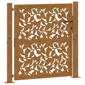 vidaXL Zahradn&iacute; br&aacute;na 100 x 100 cm, odoln&aacute; ocel, design kř&iacute;dla