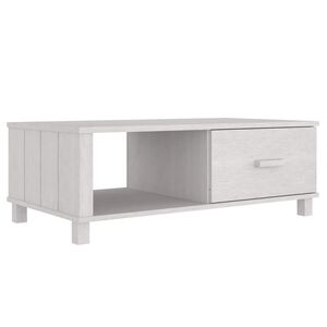 vidaXL Konferenčn&iacute; stolek HAMAR b&iacute;l&yacute; 100 x 55 x 35 cm masivn&iacute; borovice