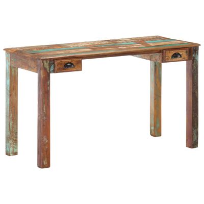 vidaXL Psací stůl 130 x 55 x 76 cm masivní recyklované dřevo