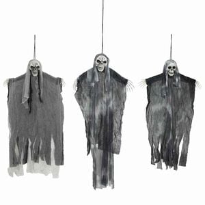 vidaXL Halloweensk&yacute; vis&iacute;c&iacute; duch 3 ks Čern&aacute; 66 x 110 cm Polyester