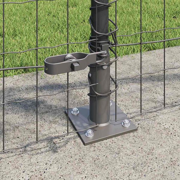 vidaXL Plot s př&iacute;spěvky &Scaron;ed&aacute; 0.8 x 25 m Ocel