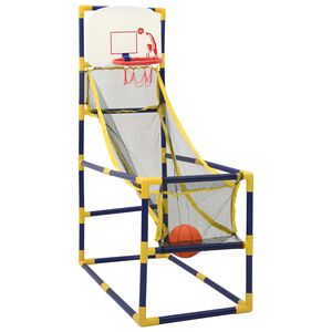 vidaXL Ark&aacute;dov&aacute; basketbalov&aacute; hra s m&iacute;čem a pumpičkou 45 x 86 x 127 cm