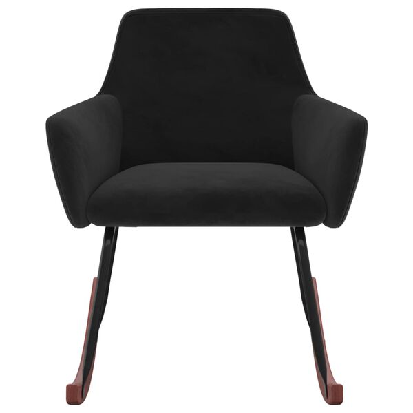 vidaXL Houpac&iacute; křeslo čern&eacute; samet