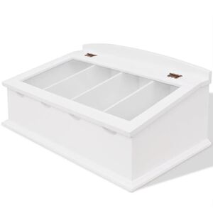 vidaXL Z&aacute;sobn&iacute;k na př&iacute;bory MDF b&iacute;l&yacute;, v barokn&iacute;m stylu
