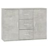 vidaXL Př&iacute;born&iacute;k betonově &scaron;ed&yacute; 91x29,5x65 cm kompozitn&iacute; dřevo