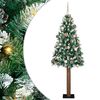 vidaXL &Uacute;zk&yacute; v&aacute;nočn&iacute; stromeček s 300 LED diodami Zelen&aacute; 180 cm