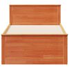 vidaXL Postele bez matrace s čelem voskově hněd&aacute; 90 x 190 cm borovice