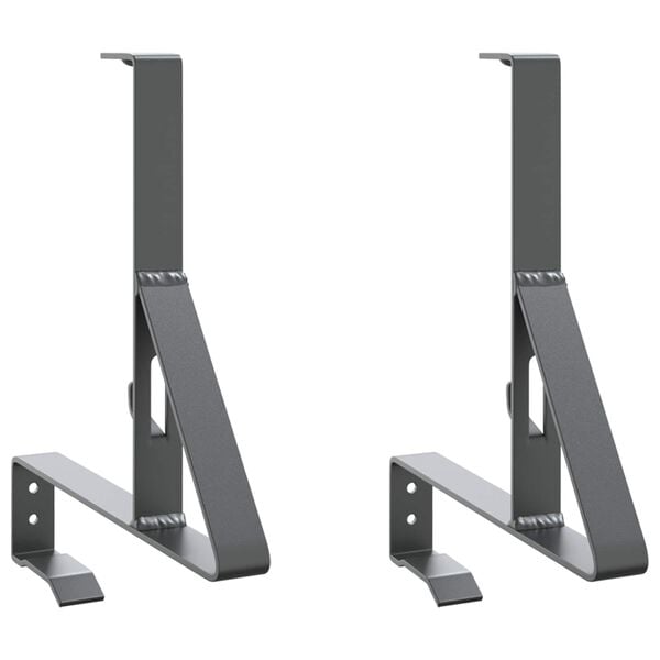 vidaXL Podpora na sn&iacute;h 2 pcs Antracit 29,5 x 3 x 34,5 cm Ocel