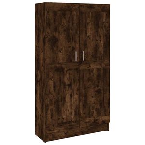 vidaXL Knihovna kouřov&yacute; dub 82,5 x 30,5 x 150 cm kompozitn&iacute; dřevo