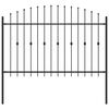 vidaXL Spike plot ASTEN 200 x 166 cm Pr&aacute;&scaron;kově lakovan&aacute; ocel Čern&aacute;