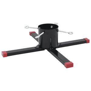 vidaXL Stojan na v&aacute;nočn&iacute; stromek čern&yacute; 61 x 61 x 15,5 cm