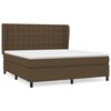 vidaXL Box spring postel s matrac&iacute; tmavě hněd&aacute; 160x200 cm textil