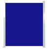 vidaXL Zatahovací boční markýza 160 x 500 cm modrá