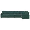 vidaXL Modul&aacute;rn&iacute; pohovka s pol&scaron;t&aacute;ři samet tmavě zelen&aacute;