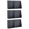 vidaXL Opěrn&aacute; zeď 6 ks 40 x 12 x 40 cm Ocel Antracitov&aacute;