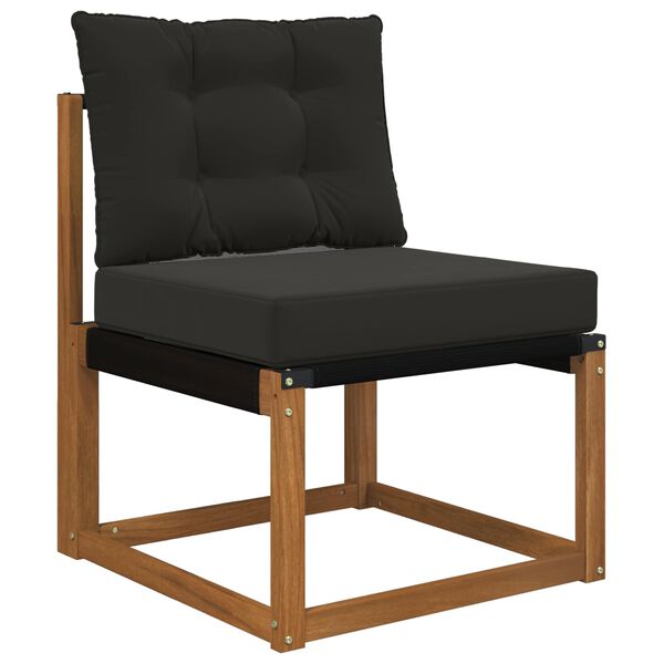 vidaXL Venkovn&iacute; pol&scaron;t&aacute;ř na pohovku 2 pcs Čern&yacute; Polyester