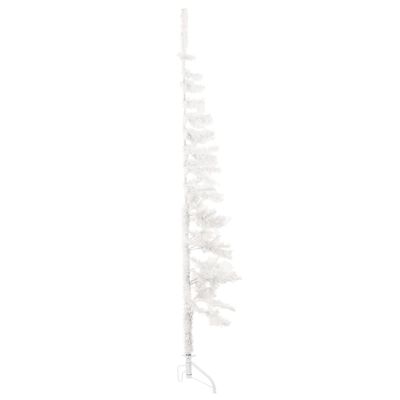 vidaXL Úzký umělý poloviční vánoční stromek se stojanem bílý 150 cm