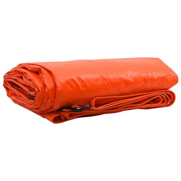 vidaXL Plachta 650g / m&sup2; Oranžov&aacute; 2,5 x 4,5 m