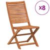 vidaXL Skl&aacute;dac&iacute; židle 8 ks 51x66x95 cm Masivn&iacute; ak&aacute;cie