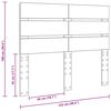 vidaXL Čelo postele Sonoma dub 120 cm kompozitn&iacute; dřevo