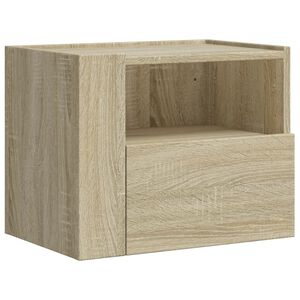 vidaXL N&aacute;stěnn&yacute; nočn&iacute; stolek dub sonoma 45 x 30 x 35 cm