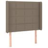 vidaXL Box spring postel s matrac&iacute; a LED taupe 90x190 cm textil