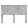 vidaXL Čelo postele s čelo Betonově &scaron;ed&aacute; 140 cm Kompozitn&iacute; dřevo