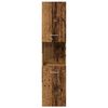 vidaXL Koupelnová závěsná skříňka old wood 30 x 30 x 130 cm kompozit