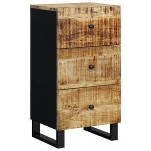vidaXL Př&iacute;born&iacute;k se 3 z&aacute;suvkami 40 x 33,5 x 75 cm masivn&iacute; mangovn&iacute;k