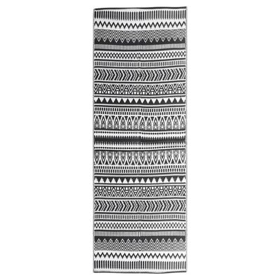 vidaXL Venkovní koberec černý 80 x 150 cm PP